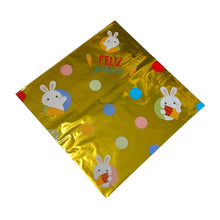 Load image into Gallery viewer, Envelope para Ovo 32x32cm Floquinhos Páscoa Amarelo 150g a 200g Packpel c/25 un