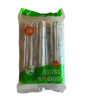 Load image into Gallery viewer, Canudo Flexível Sachê Biodegradável 5,8mm CB540 Cropac c/30x100 un