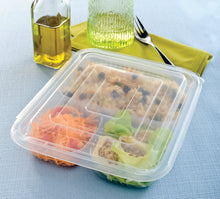 Load image into Gallery viewer, Pote Retangular 3 divisórias 810ml G323 Galvanotek c/100 un