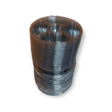 Cargar imagen en el visor de la galería, Embalagem 400ml Petisqueira 4 Divisórias G540 Transparente Com Tampa Galvanotek c/50 un