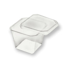 Cargar imagen en el visor de la galería, Pote quadrado freezer e micro-ondas 250ml com tampa Prafesta c/12x20 un