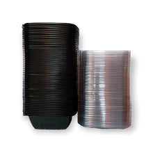 Cargar imagen en el visor de la galería, Bandeja Multiuso Preta com Tampa Transparente 1300ml Galvanotek G337 c/50 un