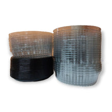 Cargar imagen en el visor de la galería, Embalagem Para 1Kg G37MB Preta Com Tampa Baixa Galvanotek c/50 un