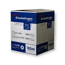 Cargar imagen en el visor de la galería, Copo Descartável 180ml Transparente Cristalcopo c/2500 un