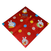 Load image into Gallery viewer, Envelope para Ovo 32x32cm Floquinhos Páscoa Vermelho 150g a 200g Packpel c/25 un