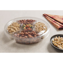 Cargar imagen en el visor de la galería, Embalagem 400ml Petisqueira 4 Divisórias G540 Transparente Com Tampa Galvanotek c/10 un
