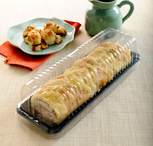 Carregar imagem no visualizador da galeria, Bandeja Plástica Retangular Fatia 400g com Tampa Média G63MM Galvanotek c/50 un