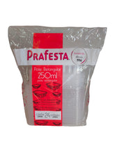 Cargar imagen en el visor de la galería, Pote retangular freezer e micro-ondas 250ml com tampa Prafesta c/144un
