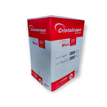 Load image into Gallery viewer, Copo Descartável Maxi PP Estriado 300ml Transparente Cristalcopo c/20x100 un