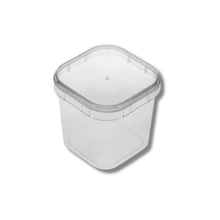 Cargar imagen en el visor de la galería, Pote Quadrado Freezer e Micro-ondas 250ml com Lacre Prafesta c/10 un