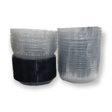 Load image into Gallery viewer, Embalagem para 500g G35MB Preta com Tampa Baixa Galvanotek c/50 un