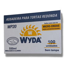Load image into Gallery viewer, Assadeira de Alumínio Redonda 550ml WP20 Sem Tampa Wyda c/100 un