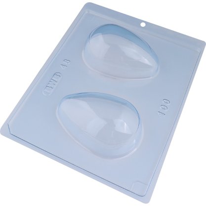 Forma com Silicone 3 Partes Ovo Liso 100g 48 BWB un