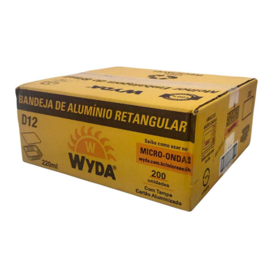 Embalagem de Alumínio Wyda 220ml D12 Tampa Cartão c/200 un