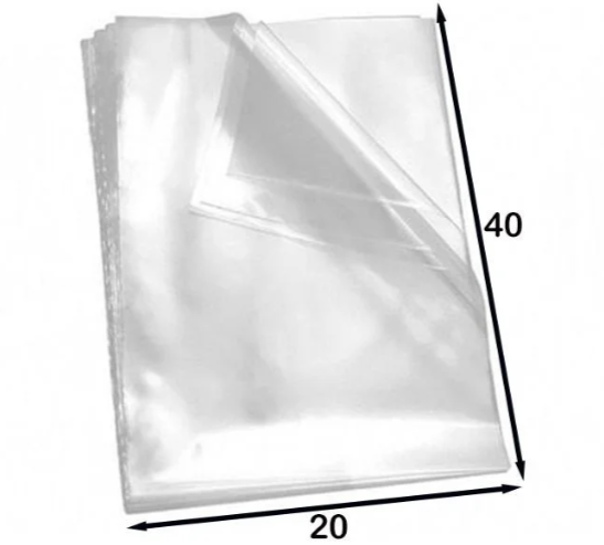Saco Plástico Transparente PP 20x40x0,006 c/1 Kg