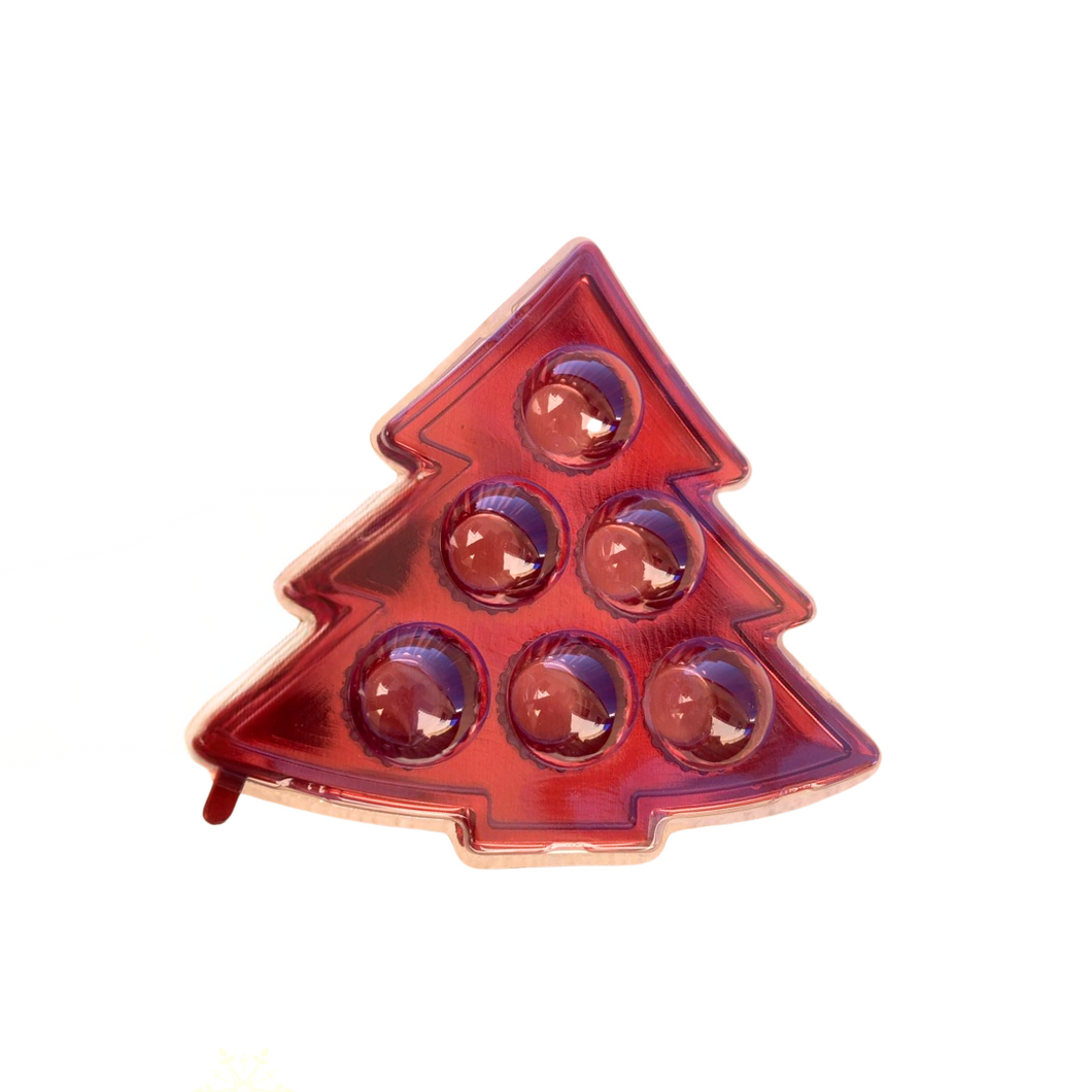 Blister árvore para 6 doces pé de brigadeiro vermelho c/5 un