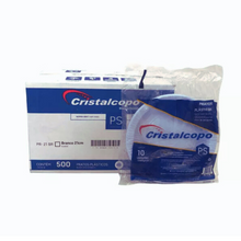 Load image into Gallery viewer, Prato Descartável 21cm Raso Cristalcopo cx/50x10un
