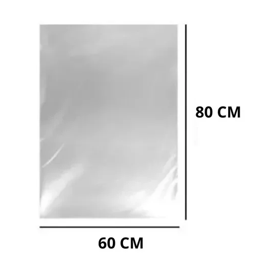 Saco Plástico Transparente PP 60x80x0,006 c/1 kg