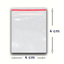 Cargar imagen en el visor de la galería, Saco Plástico Zip Lock Nº00 4x4cm c/1000 un
