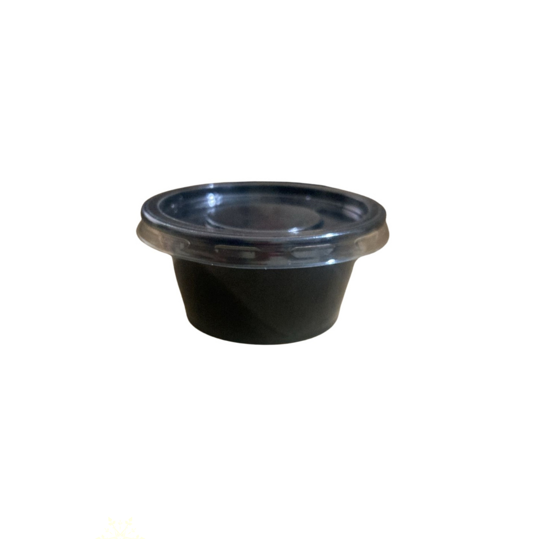 Embalagem para Molho com Tampa Preto 30ml F695 Fibraform c/350un