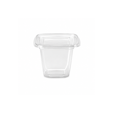 Carregar imagem no visualizador da galeria, Pote Quadrado 220ml Tampa com Lacre Galvanotek G737 c/80 un
