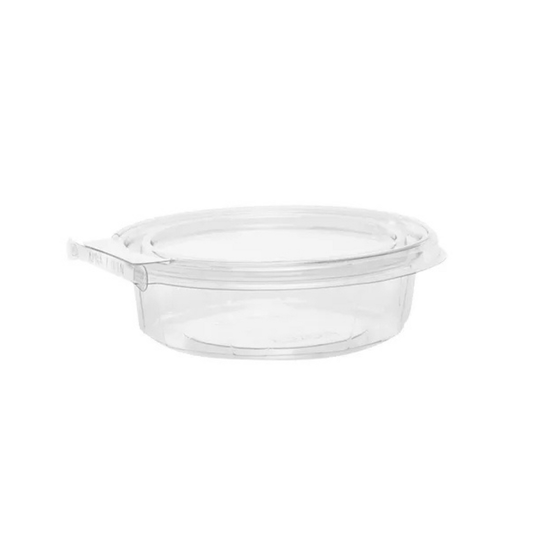 Pote Redondo Transparente 250ml Tampa com Lacre F742 Fibraform c/50 un