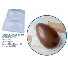 Cargar imagen en el visor de la galería, Forma de Acetato Simples Ovo Liso 750g 144 BWB un
