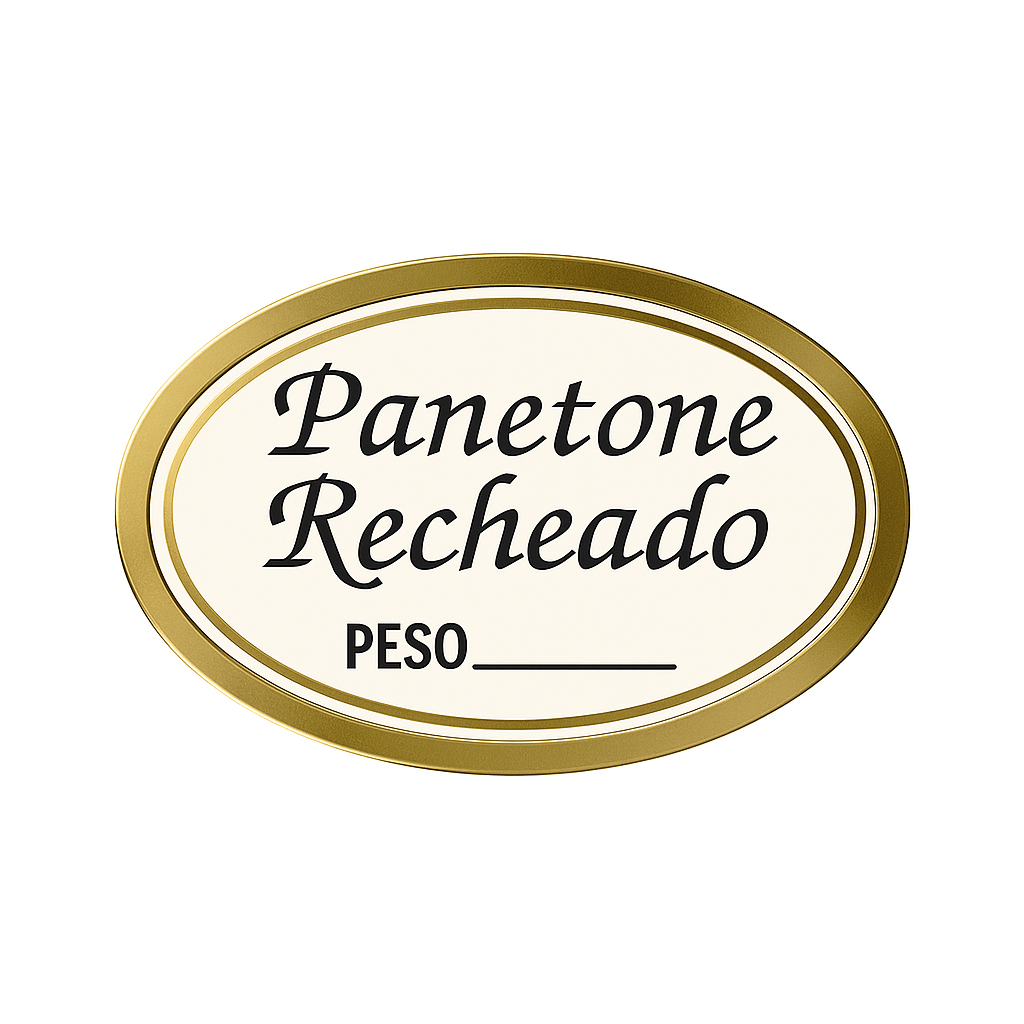Etiquetas Adesivas Panetone Recheado Magia Etiquetas c/200 un