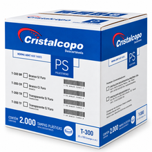 Cargar imagen en el visor de la galería, Tampa Plástica T300 para Copo Cristalcopo c/20x100 un
