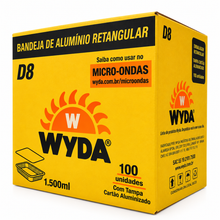 Carregar imagem no visualizador da galeria, Embalagem de Alumínio Wyda 1500ml D8 Tampa Cartão c/100 un
