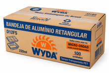 Carregar imagem no visualizador da galeria, Embalagem de alumínio Wyda 220ml D12FS tampa pet transparente c/100 un
