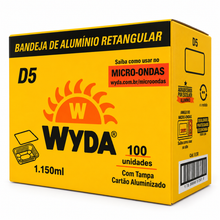 Carregar imagem no visualizador da galeria, Embalagem de Alumínio Wyda 1150ml D5 tampa cartão c/100 un
