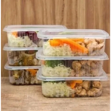 Cargar imagen en el visor de la galería, Pote Retangular Freezer e Micro-ondas 500ml com Tampa Prafesta c/24 un
