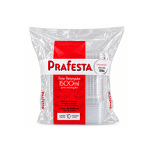 Load image into Gallery viewer, Pote retangular freezer e micro-ondas 1500ml com tampa Prafesta c/10un
