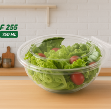 Carregar imagem no visualizador da galeria, Pote redondo saladeira 750ml Tampa com Lacre F255 Fibraform c/100un
