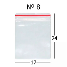 Carregar imagem no visualizador da galeria, Saco Plástico Zip Lock Nº08 17x24cm c/1000 un
