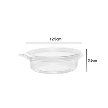 Carregar imagem no visualizador da galeria, Pote Redondo Transparente 250ml Tampa com Lacre F742 Fibraform c/50 un
