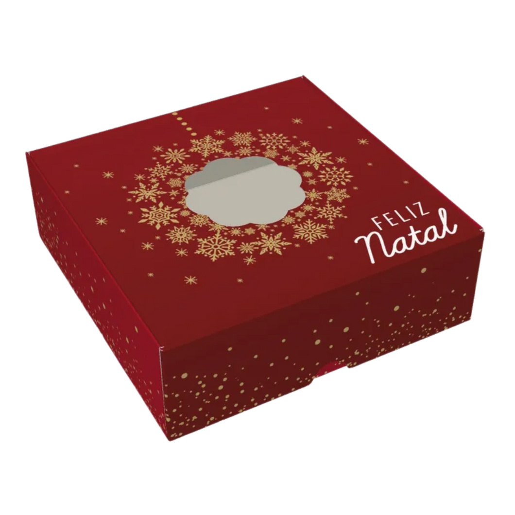 Caixa Practice com Visor 9 Doces Feliz Natal C3968 Ideia c/10 un