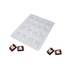 Load image into Gallery viewer, Forma de Acetato Simples Mini Tablete Coelho 218 BWB un
