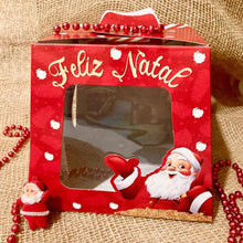 Load image into Gallery viewer, Caixa Panetone com Visor Brilho de Natal 500g Carber c/10 un
