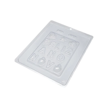 Load image into Gallery viewer, Forma Acetato Simples Placa Feliz Ano Novo 188 BWB un
