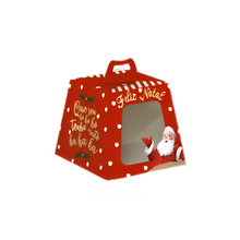 Load image into Gallery viewer, Caixa Panetone com Visor Brilho de Natal 500g Carber c/10 un

