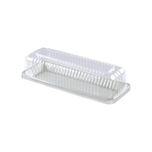 Cargar imagen en el visor de la galería, Bandeja Retangular Fatia 500g com Tampa Alta G63MA Branca Galvanotek c/10 un
