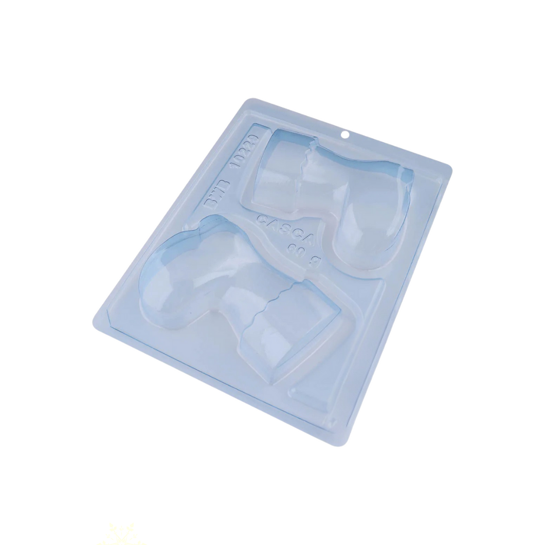 Forma com Silicone 3 Partes Bota de Papai Noel Grande 10229 BWB un
