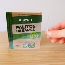 Cargar imagen en el visor de la galería, Palito Dental de Bambu Inoven c/1000 un
