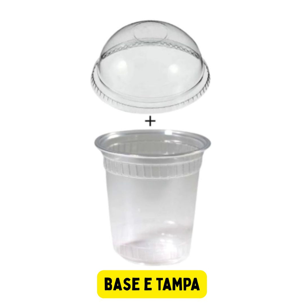 Copo Bolha 400ml G840 com Tampa G800 Galvanotek c/50 un
