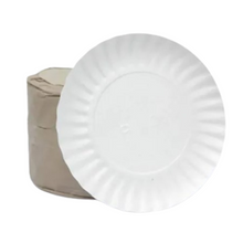 Cargar imagen en el visor de la galería, Prato Papelão Branco N°05 c/100 un

