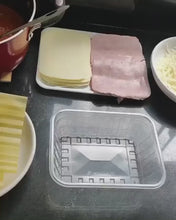 Cargar y reproducir el video en el visor de la galería, Pote retangular freezer e micro-ondas 750ml com tampa Prafesta c/24un
