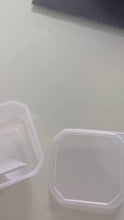 Cargar y reproducir el video en el visor de la galería, Pote Quadrado Freezer e Micro-ondas 150ml com Tampa Prafesta c/300 un

