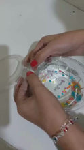 Carregar e reproduzir vídeo no visualizador da galeria, Pote Redondo Transparente 500ml Tampa com Lacre F771 Fibraform c/50 un
